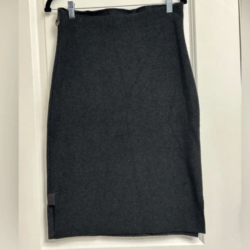 Henriette Steffensen Fleece short mini charcoal grey skirt XL